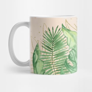 Tropical Leaves Under Sunlight Mug